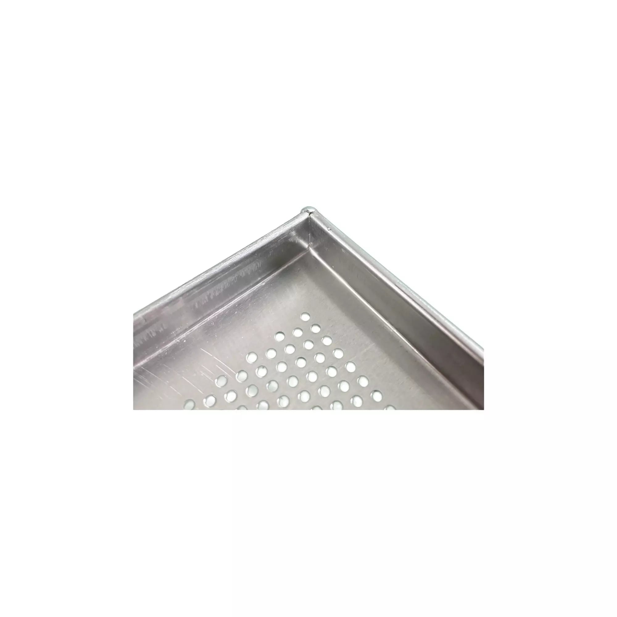 Plaque de cuisson aluminium 40/60 - perforée (3 bords)