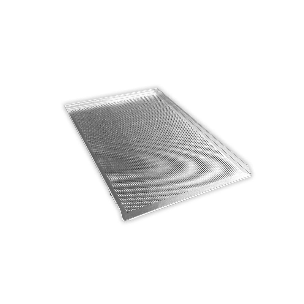 Plaque de cuisson aluminium 40/60 - perforée (3 bords)