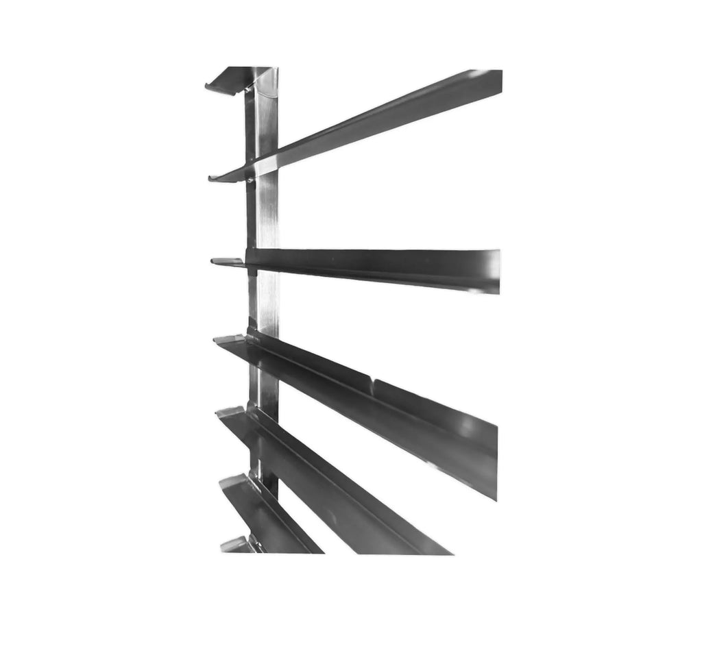 Chariot de rangement en inox 60 x 40 - 20 niveaux (étroit)